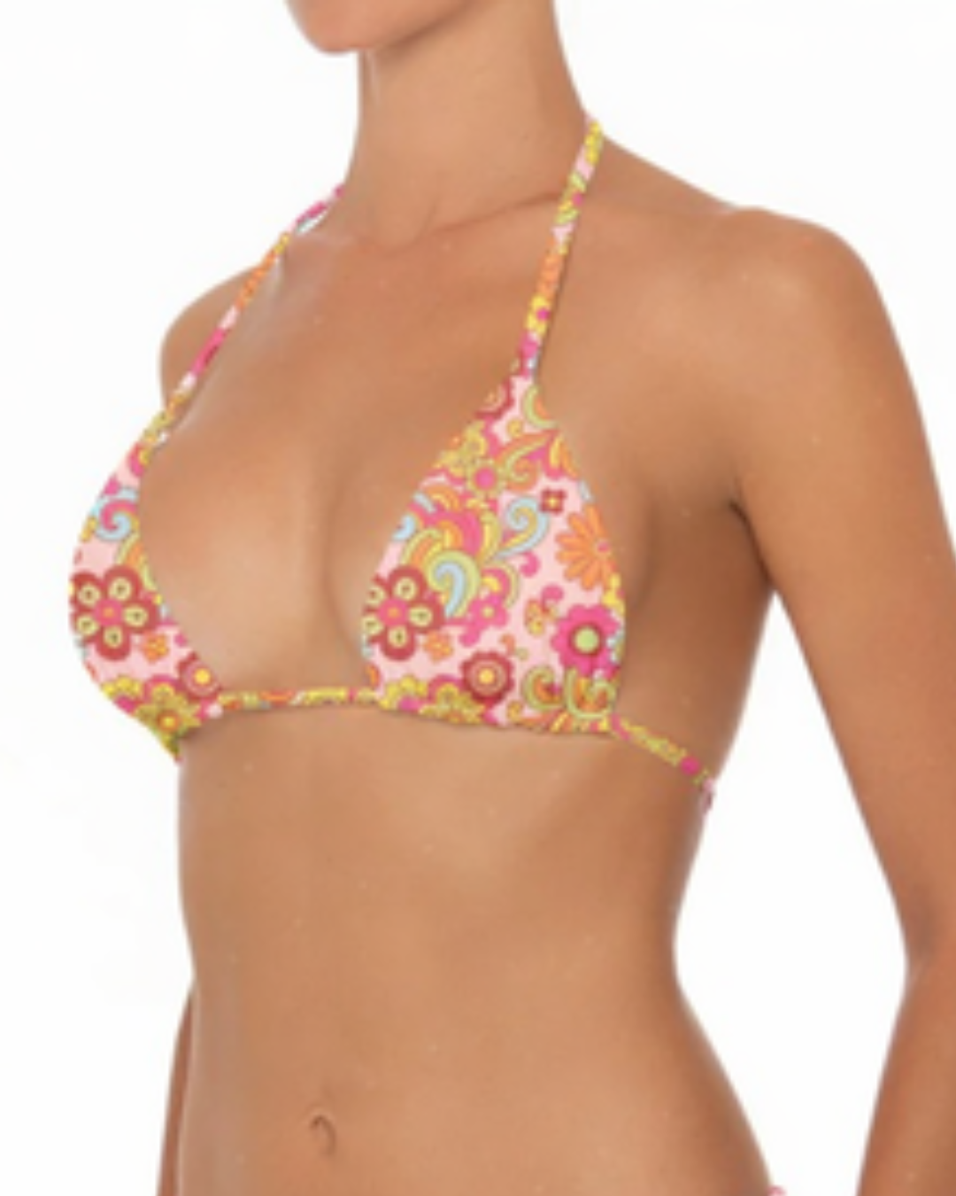Barcelona Retro Top— Pink & Orange Print